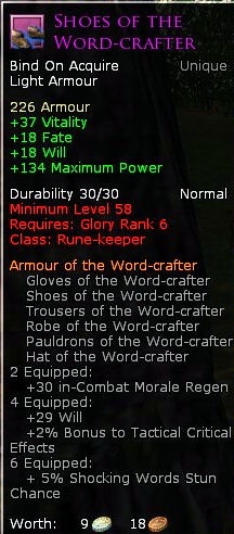 Rune keeper word crafter - Shoes of the word crafter