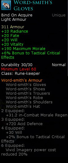 Rune keeper word smiths - Word smiths gloves