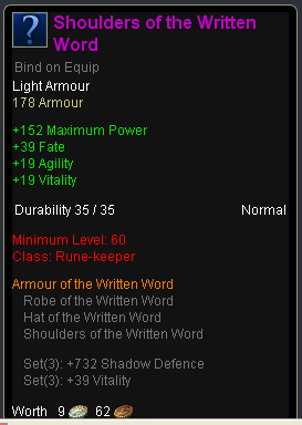 Rune keeper written word - Shoulders of the written word