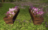 Purple flower box