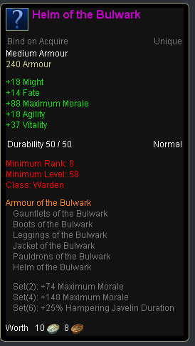 Warden bulwark - Helm of the bulwark