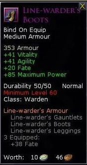 Warden line warden set - Line wardens boots