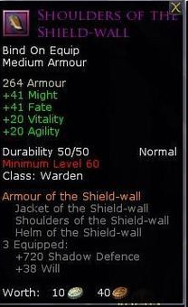 Warden line warden set - Shoulders of the shield wall