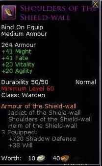 Warden line warden set - Shoulders of the shield wall