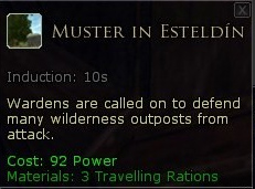 Warden muster - Muster in esteldin