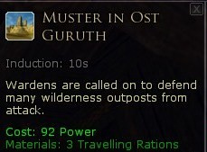 Warden muster - Muster in ost guruth