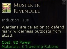 Warden muster - Muster in rivendell