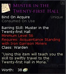 Warden muster - Muster in twenty first hall