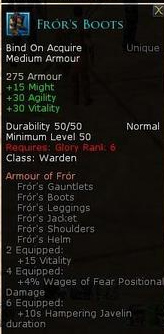 Warden pvmp fror set - Frors boots