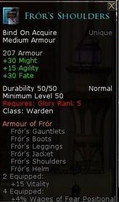 Warden pvmp fror set - Frors shoulders