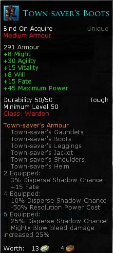 Warden rift set - Town savers boots