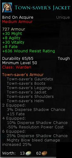 Warden rift set - Town savers jacket