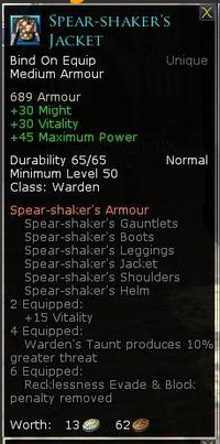 Warden shakers set - Spear shakers jacket