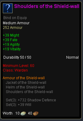 Warden shield wall - Shoulders of the shield wall