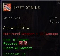 Warden spear gambits - Deft strike