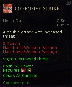 Warden spear gambits - Ofensive strike