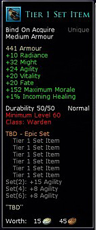 Warden tier 1 set items - Tier 1 gauntlets