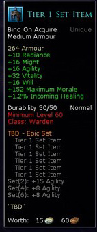 Warden tier 1 set items - Tier 1 helm