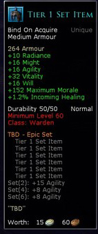 Warden tier 1 set items - Tier 1 helm