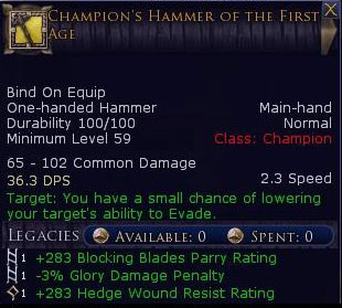 Watcher - Champion hammer of the first age