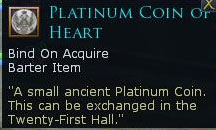 Watcher - Platinum coin of heart