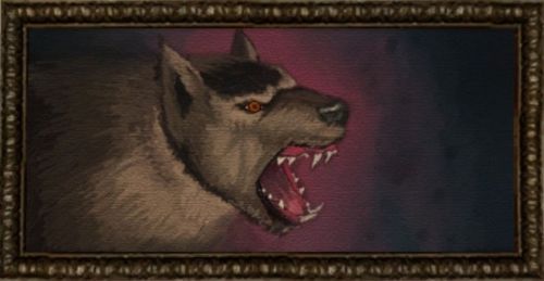 Painting Of A Watchful Warg