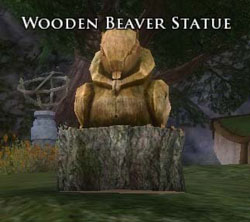 Wooden Beaver Statue