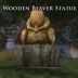 Wooden Beaver Statue